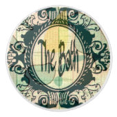 Elegant Black Gold Keramische Knop (Voorkant)