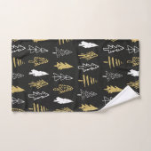 Elegant Black Gold-kerstboombos Bad Handdoek (Handdoek)