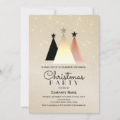 Elegant Black Gold-kerstfeest Kaart (Voorkant)