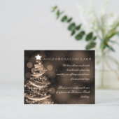 Elegant Black Gold Kerstmis legant accommodatie Briefkaart (Staand voorkant)