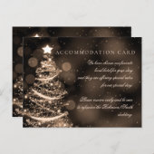Elegant Black Gold Kerstmis legant accommodatie Briefkaart (Voorkant / Achterkant)