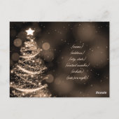 Elegant Black Gold Kerstmis legant accommodatie Briefkaart (Achterkant)
