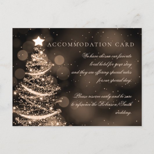 Elegant Black Gold Kerstmis legant accommodatie Briefkaart (Voorkant)