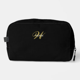 Elegant Black Gold l Elegant Luxury Monogram Toilettasje