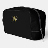 Elegant Black Gold l Elegant Luxury Monogram Toilettasje (Rechterhoek)