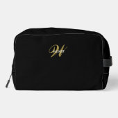 Elegant Black Gold l Elegant Luxury Monogram Toilettasje (Achterkant)
