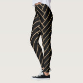 Elegant Black & Gold-Leggings Leggings (Links)