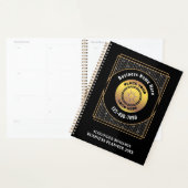 Elegant Black Gold Logo Business Personaliseer uw  Planner (Display)