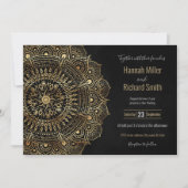 Elegant Black Gold Mandala Floral Design (Voorkant)