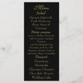 Elegant Black & Gold Menu card (Voorkant)