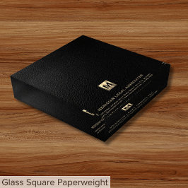 Elegant Black Gold Monogram