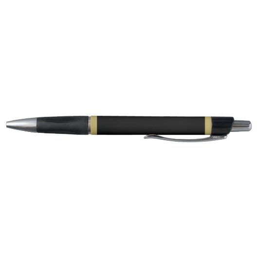 Elegant Black Gold Monogram Pen (Bodem)
