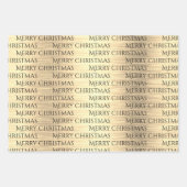 Elegant Black & Gold Natitivity Merry Kerstmis Inpakpapier Vel (Voorkant 3)