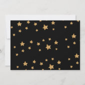 Elegant Black & Gold New Years party Aankondiging (Achterkant)