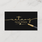 Elegant Black & Gold Notional Public Visitekaartje (Voorkant)