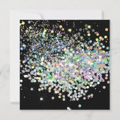 ELEGANT BLACK GOLD PASTEL SPOT BIRTHDAY 2 KAART (Achterkant)