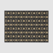 Elegant Black Gold Pattern Tissuepapier (Voorkant)