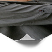 Elegant Black Gold Photo Memorial Welcome Sign Poster (Hoek)