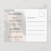Elegant Black Gold Photo Save our Date Wedding Aankondigingskaart (Achterkant)