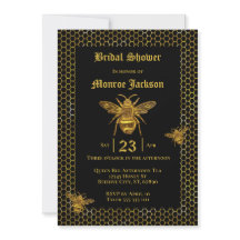 Elegant Black Gold Queen Beehive Vrijgezellenfeest