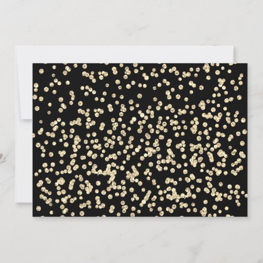 Elegant Black Gold Script 4 Foto Afstuderen Kaart (Achterkant)