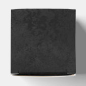 Elegant Black & Gold Script Forty Modern Birthday Bedankdoosjes (Bovenkant)