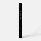 Elegant Black Gold Script Monogram iPhone 16 Hoesje (Linkerkant)