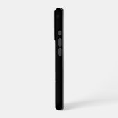 Elegant Black Gold Script Monogram iPhone Hoesje (Linkerkant)