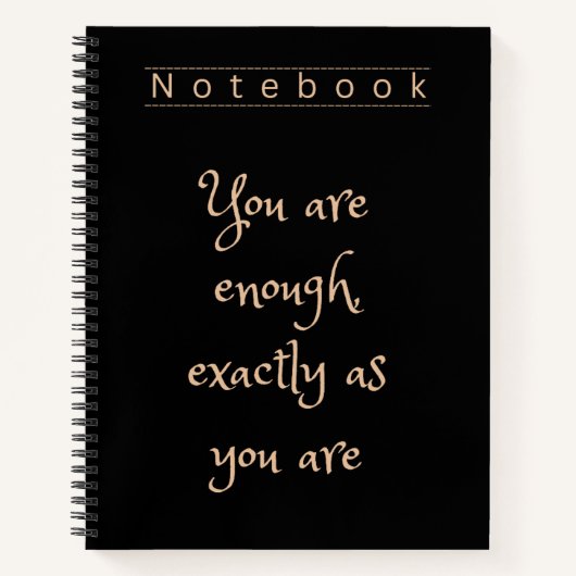Elegant Black & Gold Spiral Notebook Notitieboek (Voorkant)