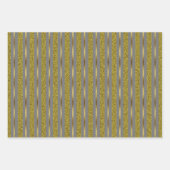 Elegant Black & Gold Stripes Inpakpapier Vel (Voorkant 3)