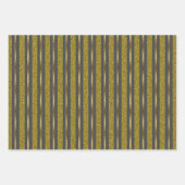 Elegant Black & Gold Stripes Inpakpapier Vel (Voorkant 2)