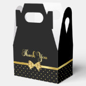 Elegant Black & Gold Surprise verjaardagsfeestje Bedankdoosjes (Geopend)