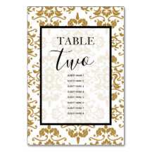 Elegant Black Gold Vintage Wedding Guest Names