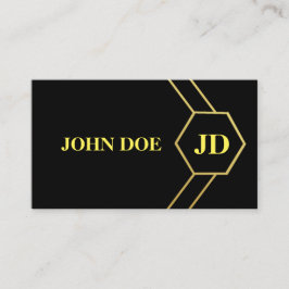 Elegant Black Gold Visitekaartje