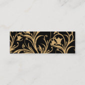 Elegant Black & Gold Voury Custom Contact Kaart Contactkaartje (Achterkant)
