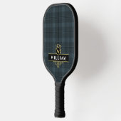 Elegant Black Gold Windows Pset Monogram Pickleball Paddle (Links)
