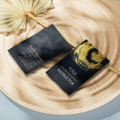 Elegant Black & Gold YOGA ZEN Symboolpenselen Visitekaartje
