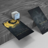 Elegant Black & Gold YOGA ZEN Symboolpenselen Visitekaartje