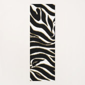 Elegant Black Gold Zebra White Animal Print Yogamat (Voorkant)