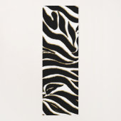 Elegant Black Gold Zebra White Animal Print Yogamat (Achterkant)