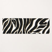 Elegant Black Gold Zebra White Animal Print Yogamat (Voorkant (horizontaal))