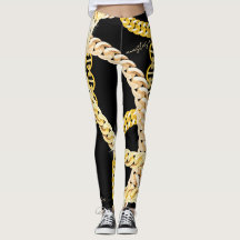 Elegant Black & Golden Chains