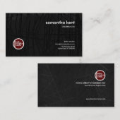 Elegant Black Graffiti Grunge CEO Voorzitter Visitekaartje (Voorkant / Achterkant)