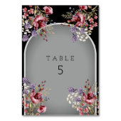 Elegant Black Gray Beautiful Arch Invitation Kaart (Voorkant)