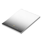 Elegant Black Gray Ombre Notitieblok (Linkerzijde)