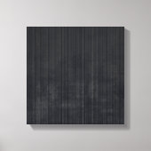 Elegant Black Gray rustige vezels, gestript abstra Canvas Afdruk (Voorkant)