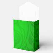 Elegant Black & Green Tent Favor Box Bedankdoosjes (Geopend)