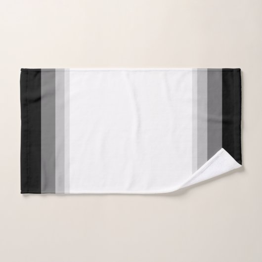 Elegant Black & Grey Stripes Bad Handdoek (Handdoek)