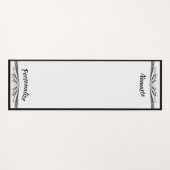 Elegant Black Grey Zen Yoga Namaste Personalizeerd Yogamat (Voorkant (horizontaal))