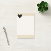 Elegant Black Heart 2 Post-it® Notes (Kantoor)